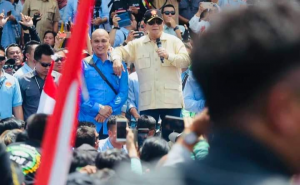 Muhammad Harrifar Syafar ketika mendampingi Prabowo Subianto dalam Kampanye Pilpres 2019 lalu.(ist)
